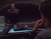 Sisko and Bashir discuss Section 31