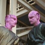 Alien pink-skinned workers