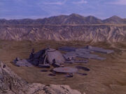 Relva VII matte painting's original appearance as Aldebaran II in Buck Rogers in the 25th Century