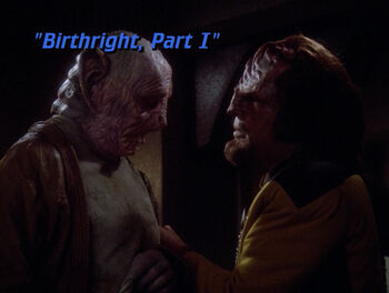 6x16 Birthright, Part I title card