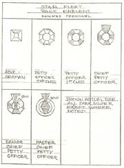 Robert Fletcher's enlisted rank pin chart