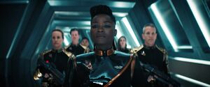 Mirror Owosekun leading the Honor Guard