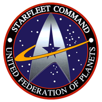 Het officiële embleem van Starfleet Commando in San Francisco, Aarde