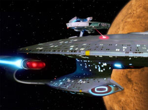 USS Hathaway attacks the Enterprise-D