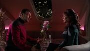 William T. Riker talks to Deanna Troi