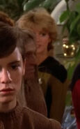 In a corridor/At the Farpoint Station mall Played by an unknown actress (TNG: "Encounter at Farpoint")