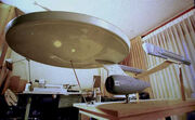 Star Trek Phase II Enterprise studio model ventral view