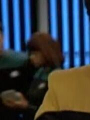 Wissenschaftliche Offizierin der USS Voyager im Wissenschaftslabor 2373