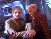 Odo and Quark in crashed Rio Grande