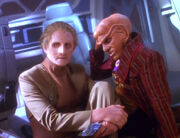 Odo and Quark in crashed Rio Grande