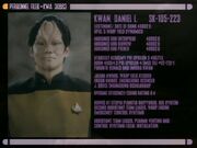 Eine Dienstakte der Sternenflotte