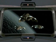Monean research vessel (fore) (VOY: "Thirty Days")