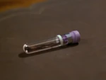 Blood screening vial faked
