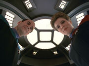 Sickbay ceiling aboard Voyager