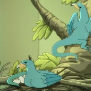 Winged lizards in menagerie.jpg (132 KB) Bird-like lizards