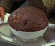 The 'Kai Winn' soufflé, made with chocolate and Haligian tongue sauce