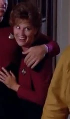 Female command division officer, early 2364