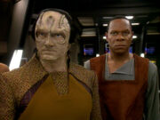 Garak and Sisko on the Defiant