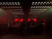 The mess hall aboard the IKS Pagh in 2365