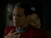 Seska embraces Chakotay