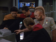 Voyager crew trying to break the orbital sensor net