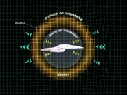 A schematic of a wormhole