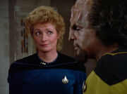 Pulaski counsels Worf