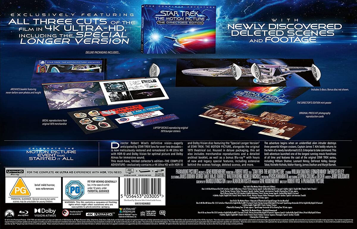 Star Trek: The Motion Picture 4K Blu-ray (The Director's Edition