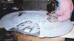 Galaxy class USS Enterprise-D studio model build nearly completed primary hull finetuned by Bill George