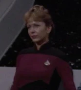 Female command officer at poetry reading.jpg (7 KB) Enterprise-D officer TNG: "Realm Of Fear", "Schisms", "Tapestry", "Frame of Mind", "Inheritance", "Parallels", "Lower Decks", "Eye of the Beholder", "Bloodlines", "Preemptive Strike", "All Good Things..." (uncredited)