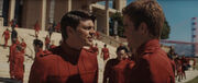 Kirk and McCoy at Starfleet Academy