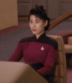 Enterprise-D female flight control officer, 2370