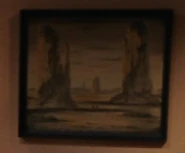 A landscape painting in Cogley's office (TOS: "Court Martial")