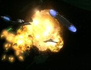 USS Prometheus destroys Romulan warbird