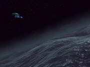 USS Voyager over The Waters