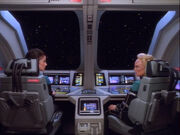 Dax and Melora discuss romance in Starfleet