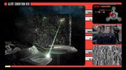 Borg cube attacking Copernicus Station