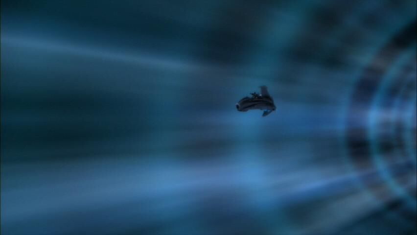 Degra's ship in a subspace vortex