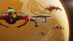 Pakled Clumpships orbiting Pakled Planet