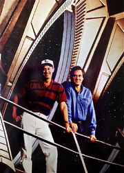 Piller and Berman, DS9 set