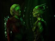 Borg Queen confronts future Janeway
