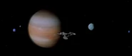 Jupiter and its moons in 2271