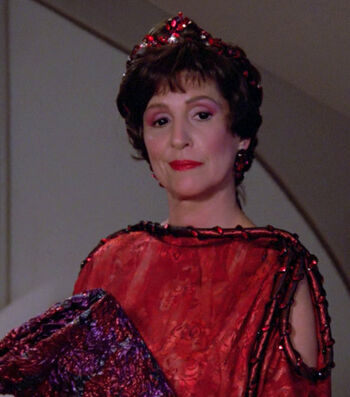 Ambassador Lwaxana Troi in 2364