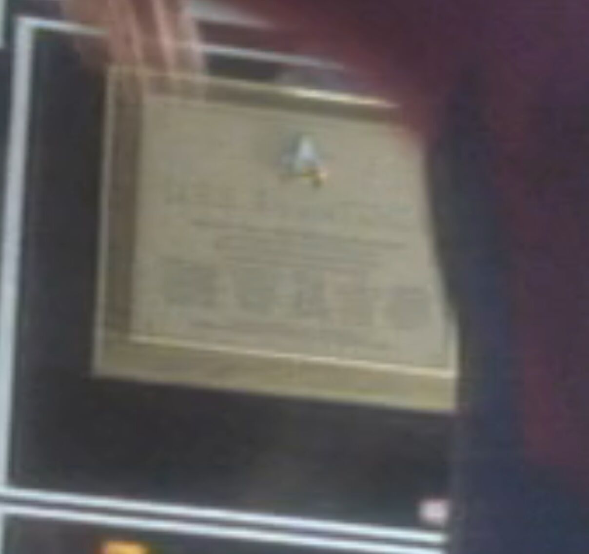 Saratoga plaque