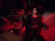 Troi trapped in crashed shuttle