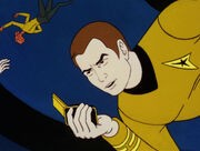 James T. Kirk in zero gravity