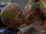 Kes and Neelix kiss