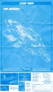 USS Defiant blueprint (Playmates Toys 1997)