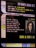Beverly Crusher personnel file remastered