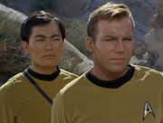 Sulu and Kirk, 2267